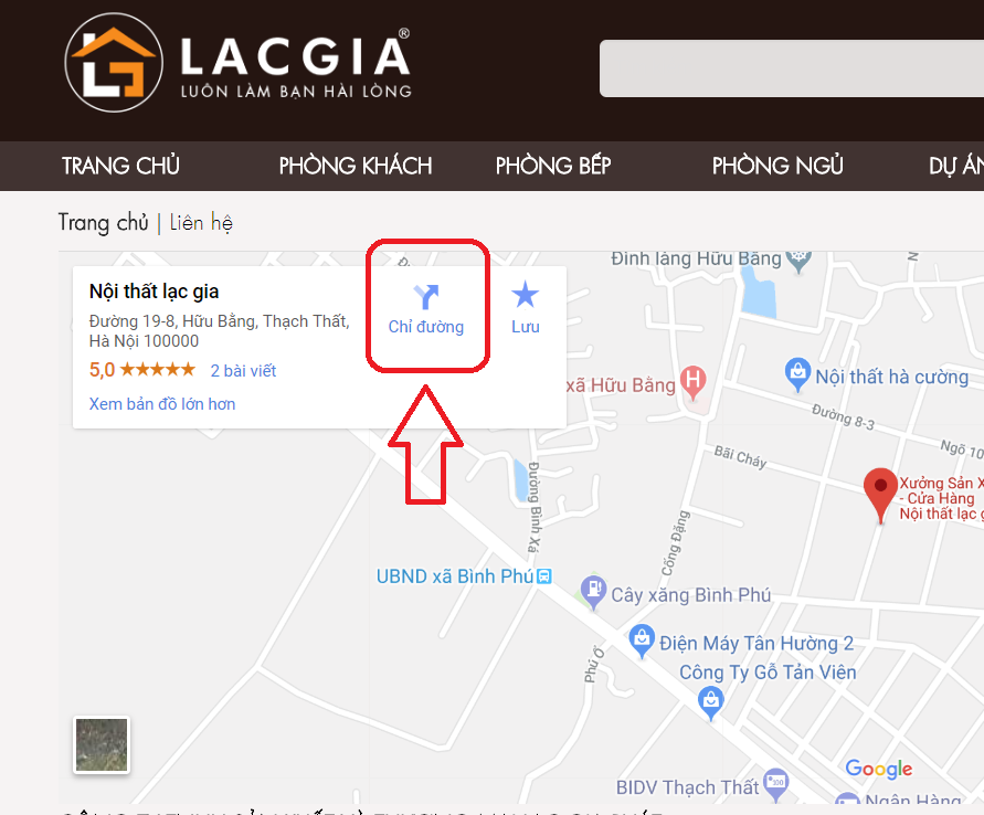 huong dan chi duong - Hướng dẫn chỉ đường google maps tới Lạc Gia