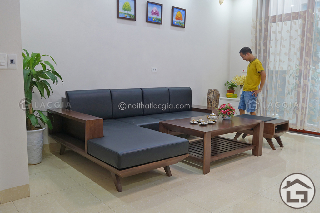 Bàn ghế sofa gỗ hiện đại