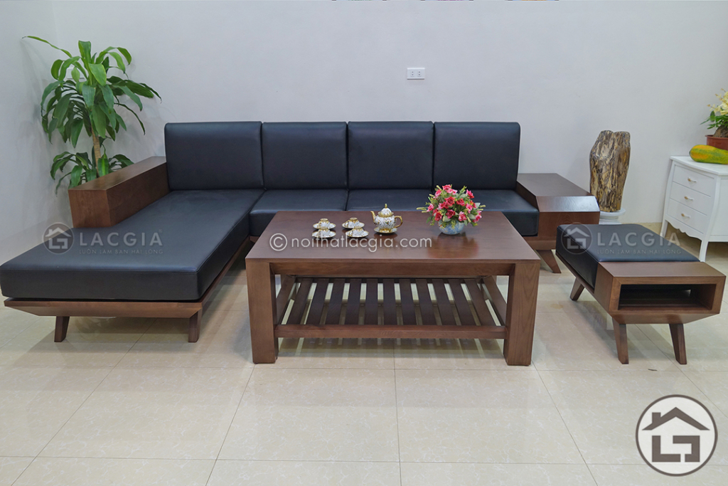 bàn ghế sofa gỗ sồi cao cấp