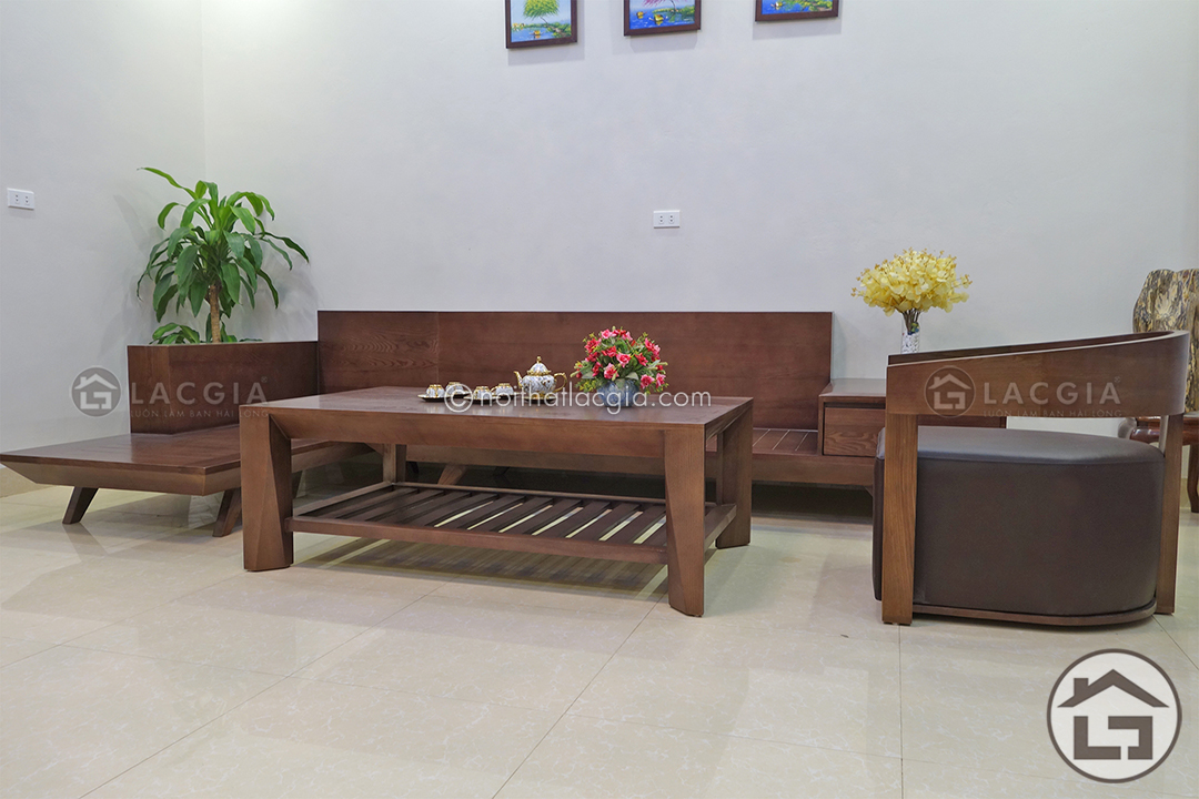 sofa go dep gia tot tai xuong SF11 4 - Sofa gỗ phòng khách chữ L - Lựa chọn hoàn hảo cho không gian hạn chế