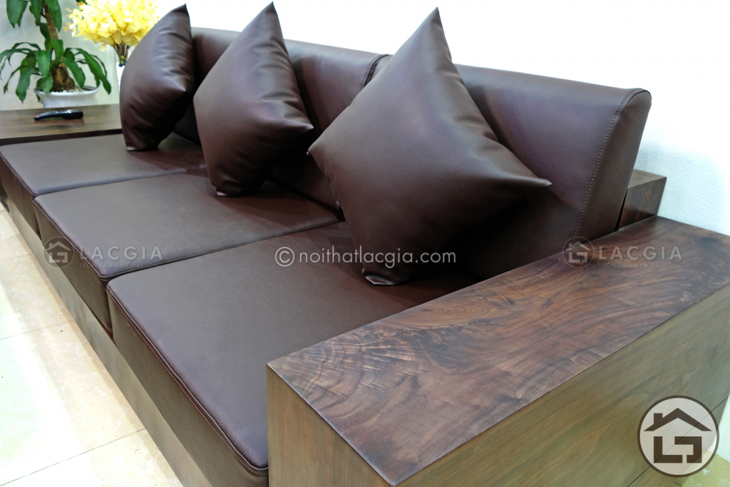 sofa go cho khong gian phong khach dep SF12 23 1024x683 - 6 điều cần cân nhắc khi lựa chọn sofa gỗ cho gia đình