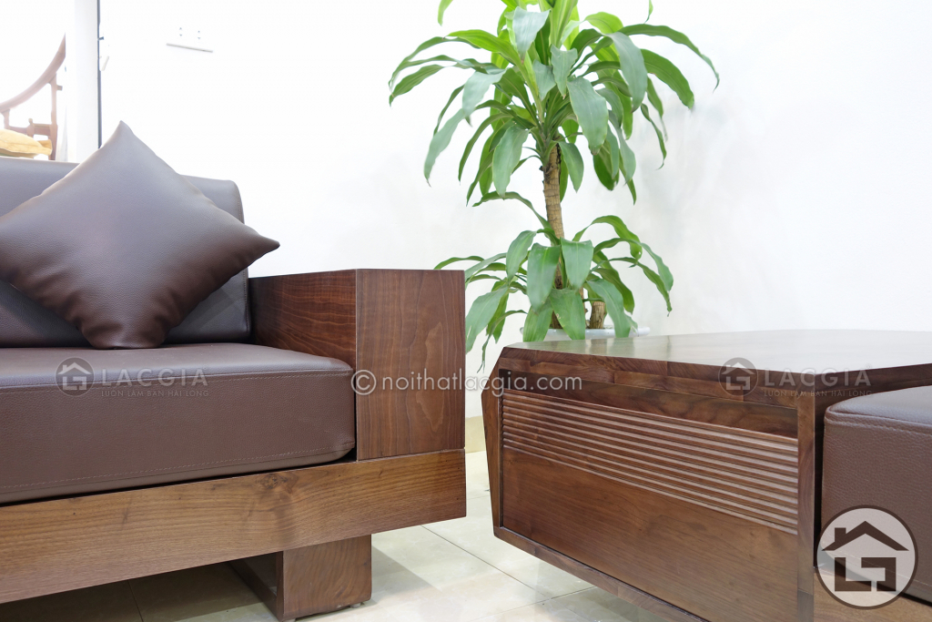 sofa go cho khong gian phong khach dep SF12 24 1024x683 - 6 điều cần cân nhắc khi lựa chọn sofa gỗ cho gia đình