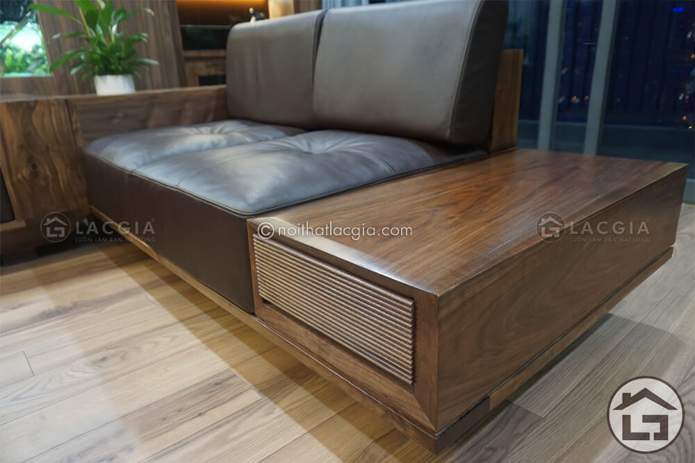 mau ban ghe sofa go oc cho 7 - Sofa gỗ góc chữ L SF25