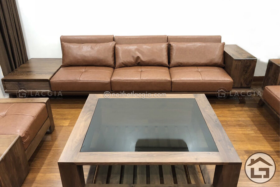 sofa go cao cap SF21 4 - Mua sofa gỗ tự nhiên giá rẻ ở đâu tại Hà Nội?
