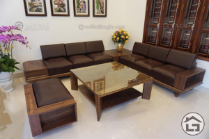 Sofa gỗ cao cấp làm từ gỗ óc chó