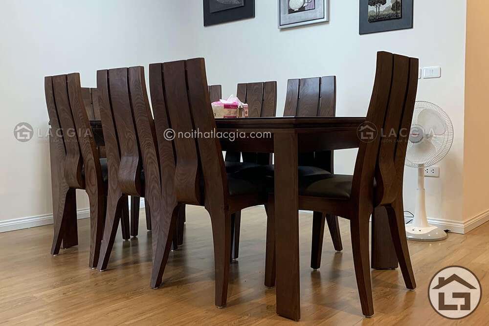 BA09 - bàn ăn gỗ cao cấp, đẹp cho gian bếp đẹp mắt