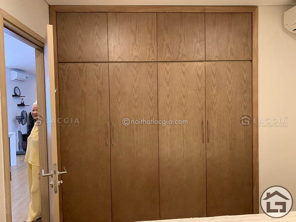 Tủ quần áo gỗ phòng ngủ chung cư cao cấp nhà chị Hằng 16