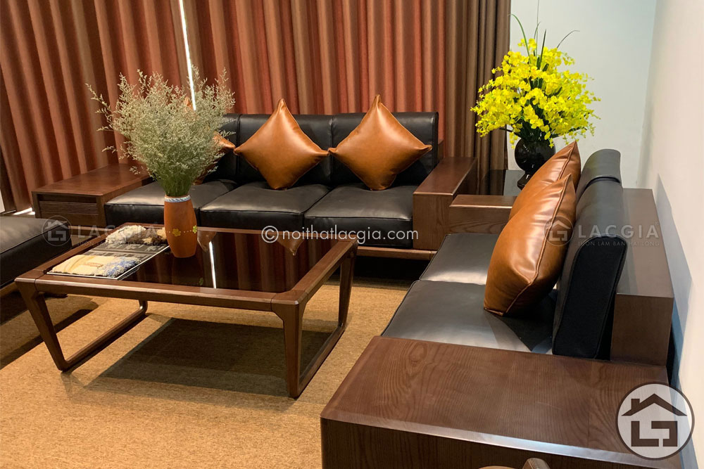 sofa go cao cap sf26 1 7 - 4 gợi ý hữu ích khi mua nội thất gỗ sồi cho không gian sống hiện đại