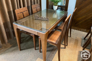 Bàn ghế ăn gỗ sồi cao cấp BA17