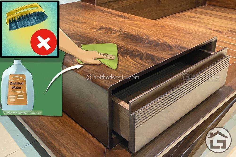 Bảo quản sofa gỗ phòng khách