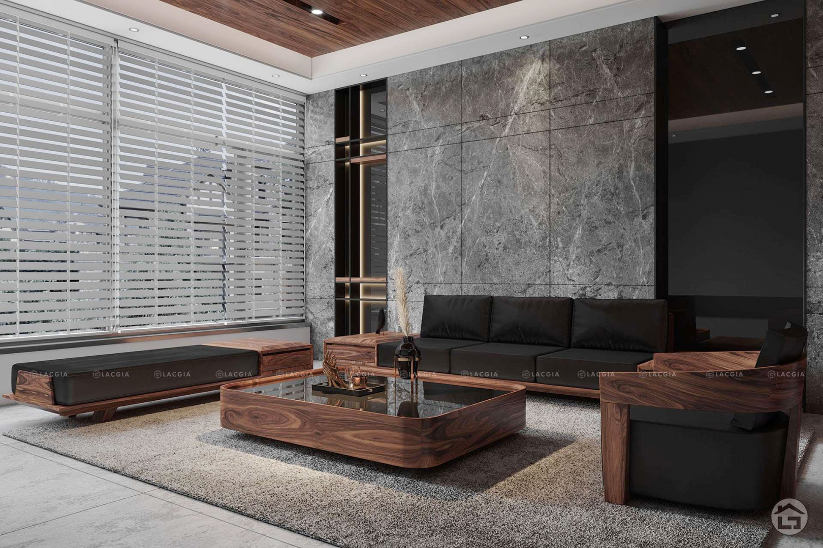 Sofa gỗ hiện đại Wooden Elite