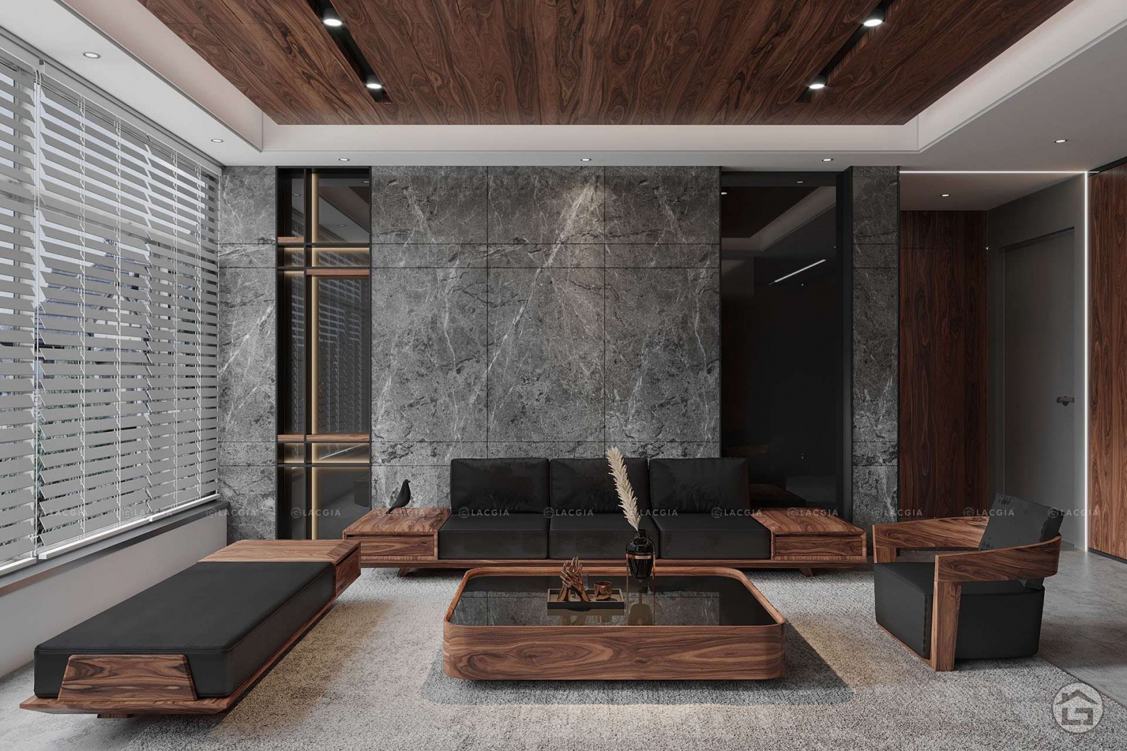 Sofa gỗ hiện đại Wooden Elite