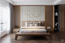 Giường ngủ gỗ hiện đại sang trọng GN20