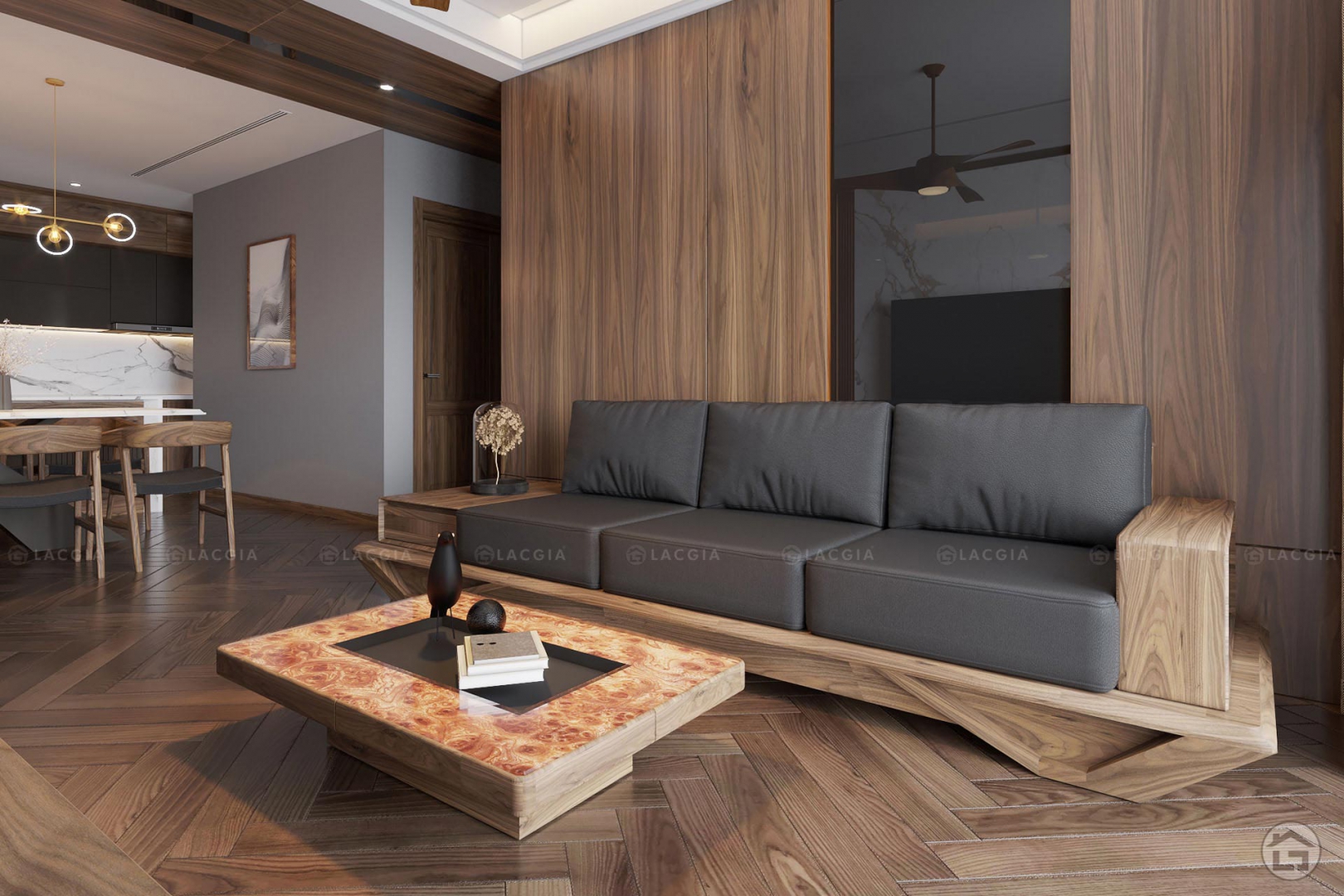 Thiết kế nội thất chung cư cao cấp King Place 124m2