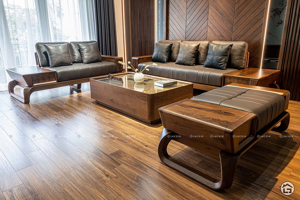 sofa go lv oc cho hien dai 3 - TOP 9 mẫu sofa gỗ óc chó tại Hà Nội “đắt khách” nhất