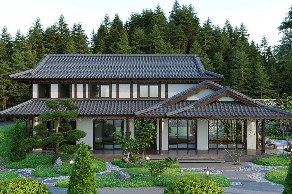 Thiết kế nội thất & kiến trúc biệt thự sân vườn kiểu Nhật